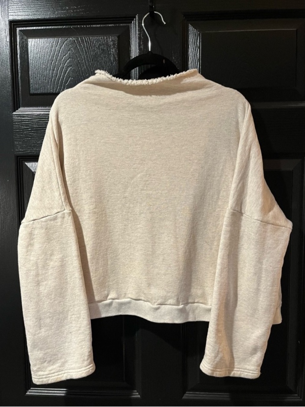 Ichi Antiquities Raw Collar Mock Turtleneck Sweatshirt